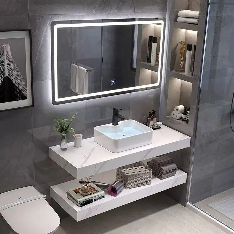Slate Basin With Mirror