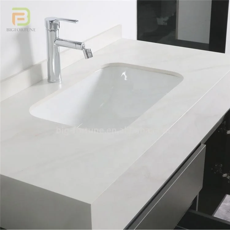 Modern European Wall Mounted Plywood Bathroom Vanity Set with LED Mirror & Storage – 47-49 Inch