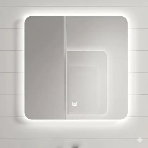 Sleek Floating Bathroom Vanity with Waterproof Plywood Cabinet and Ceramic Basin